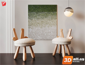 Kid's table and chairs Skp Files 